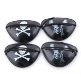 Halloween Props Plastic Pirate Eye Patches, Random Pattern Delivery(Black)