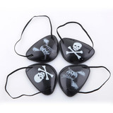 Halloween Props Plastic Pirate Eye Patches, Random Pattern Delivery(Black)