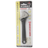 R DEER 0-20mm Carbon Steel Adjustable Spanner Professional Tools(Black)