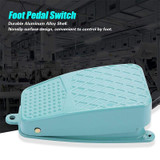 TFS-105 AC 250V 10A Anti-slip Metal Case Foot Control Pedal Switch, Cable Length: 90cm