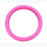 Silicone Rubber Car Steering Wheel Cover, Outside Diameter: 36cm(Pink)