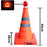 Lift Road Safety Road Cones with Warning Dome, Height: 44cm