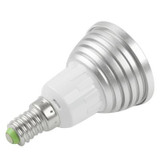 E14 3W RGB Flash LED Light Bulb, Luminous Flux: 240-270lm, with Remote Controller, AC 85-265V