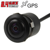 2.4G GPS Wireless Car Rearview Reversing Parking Backup Color Camera, Wide viewing angle: 120 Degrees(WX1637BS)(Black)