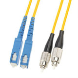 SC-FC Dual-Core Single Mode Fiber Optic Jumper,Length: 3m