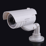 Realistic Looking Dummy Security CCTV Camera with Flashing Red LED