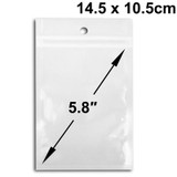 100x 5.8 inch Zip Lock Plastic Poly Bag, Size: 14.5 x 10.5cm (100pcs in one package, the price is for 100pcs)