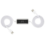 High Speed USB 2.0 Smart KM Link Cable, PC to PC Keyboard & Mouse Share, Plug and Play, Length: 165cm