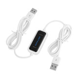 High Speed USB 2.0 Data Link Cable, PC to PC Data Share, Plug and Play, Length: 165cm