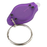 Mini LED Flashlight, White Light, Keychain Function, On/Off Switch & Pressure Switch(Purple)