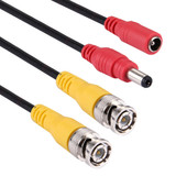 CCTV Cable, Video Power Cable, RG59 Coaxial Cable, Length: 5m(Black)