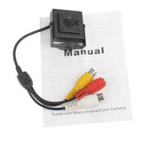1/4 CMOS Color 380TVL Mini Camera, Mini Pin Hole Lens Camera