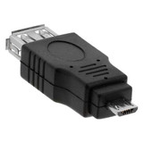 USB A Female to Micro USB 5 Pin Male OTG Adapter