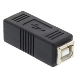 USB 2.0 Printer BF to BF Extension Adapter(Black)