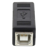 USB 2.0 Printer BF to BF Extension Adapter(Black)