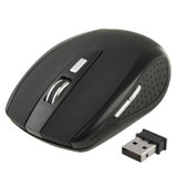 2.4 GHz 800~1600 DPI Wireless 6D Optical Mouse with USB Mini Receiver, Plug and Play, Working Distance up to 10 Meters(Black)