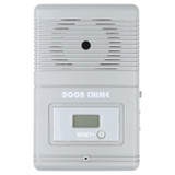 JX-371E Light Sensitive and Motion Activated Visitor Door Chime with 0.7 inch LCD Counter(Grey)