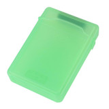 3.5 inch Hard Drive Disk HDD SATA IDE Plastic Storage Box Enclosure Case(Green)