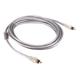 Gold Plated Firewire IEEE 1394 4Pin Male to 4Pin Male Cable, Length: 3m