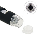 1.3 Mega Pixels 500X USB 2.0 Digital Microscope with 8 LED(Black)