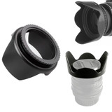 58mm Lens Hood for Cameras(Screw Mount)(Black)