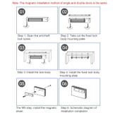 YH-280 Single Door Magnetic Lock With LED (600Lbs)