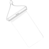 Baseus Cylinder Slide-cover Waterproof Bag For Smart Phones Below 7.2 inch(White)