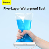 Baseus Cylinder Slide-cover Waterproof Bag For Smart Phones Below 7.2 inch(White)