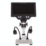 G1200D 7 Inch LCD Screen 1200X Portable Electronic Digital Desktop Stand Microscope(UK Plug With Battery)