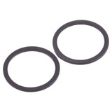 2 PCS Rear Camera Glass Lens Metal Protector Hoop Ring for iPhone 12 Mini(Blue)
