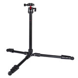 PULUZ 4-Section Folding Legs Metal  Tripod Mount with 360 Degree Ball Head for DSLR & Digital Camera, Adjustable Height: 42-130cm