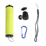 LED Flash Light Holder Sponge Steadicam Handheld Monopod with Gimbal for SLR Camera(Green)