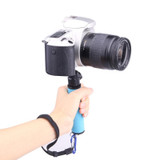 LED Flash Light Holder Sponge Steadicam Handheld Monopod with Gimbal for SLR Camera(Green)