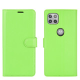 For Motorola Moto G 5G Litchi Texture Horizontal Flip Protective Case with Holder & Card Slots & Wallet(Green)