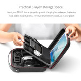 PGYTECH Portable PU Nylon EVA Storage Bag for DJI TELLO(Black)