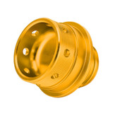 Car Modified Stainless Steel Oil Cap Engine Tank Cover for Mitsubishi, Size: 5.0 x 4.6cm(Gold)
