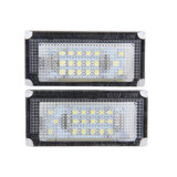 2 PCS License Plate Light with 18 SMD-3528 Lamps for BMW Mini COOPER R50/R52/R53(White Light)