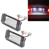 2 PCS License Plate Light with 18  SMD-3528 Lamps for BMW MINI R56,2W 120LM,6000K, DC12V (White Light)