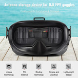 STARTRC PU Dustproof Memory Card Storage Holder Lens Cover Antenna Storage Cover for DJI FPV Goggles V2(Black)