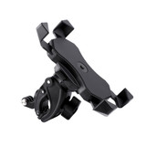 Handlebar Seatpost Pole Mount Bicycle GPS Navigation Handbar Bracket Phone Clamp for GoPro, Suitable for 4.0-6.5 inch Mobile Phones(Black)