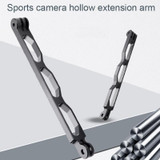 Aluminum Extension Arm Grip Extenter for GoPro Hero11 Black / HERO10 Black / HERO9 Black /HERO8 / HERO7 /6 /5 /5 Session /4 Session /4 /3+ /3 /2 /1, Insta360 ONE R, DJI Osmo Action and Other Action Cameras(Black)