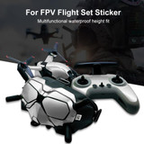 FPV-TZ-SF 4 in 1 Waterproof Anti-Scratch Decal Skin Wrap Stickers Personalized Film Kits for DJI FPV Drone & Goggles V2 & Remote Control & Rocker(Fluorescent Purple)