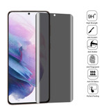 For Samsung Galaxy S21+ 5G 0.3mm 9H Surface Hardness 3D Curved Surface Privacy Glass Film