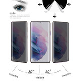 For Samsung Galaxy S21+ 5G 0.3mm 9H Surface Hardness 3D Curved Surface Privacy Glass Film