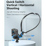 For DJI Action 2 / Action STARTRC 1110275 Neck-hanging Bracket Shooting Equipment(Black)