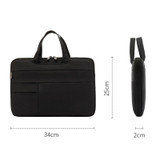C510 Waterproof Oxford Cloth Laptop Handbag For 15.4-16 inch Laptops(Black)