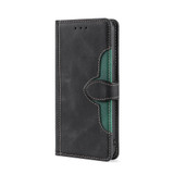 For Doogee X96 Pro Skin Feel Straw Hat Magnetic Buckle Leather Phone Case(Black)