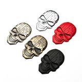 Three-dimensional Devil Skull Metal Plating Car Sticker (Bronze)