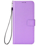 For Doogee S88 Pro / S88 Plus Diamond Texture Leather Phone Case(Purple)