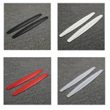 4 Pairs Car Front Rear Bumper Anti-Collision And Anti-Scratch Strips Body Scratch Decoration Stickers, Color: Red